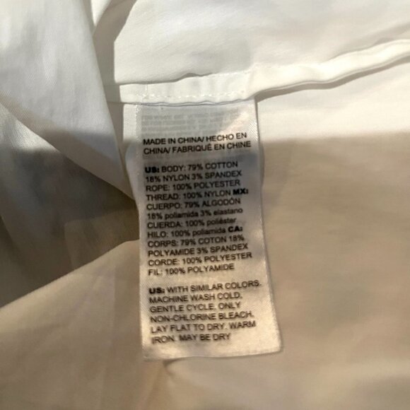 CHICO'S White Tunic with Black Embroidery & Beading - Johnny Was Style -EUC  10 - Picture 12 of 12